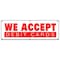 Signmission WE ACCEPT DEBIT CARDS BANNER SIGN debit cards vendor store restaurant B-72 We Accept Debit Cards - alternate 1